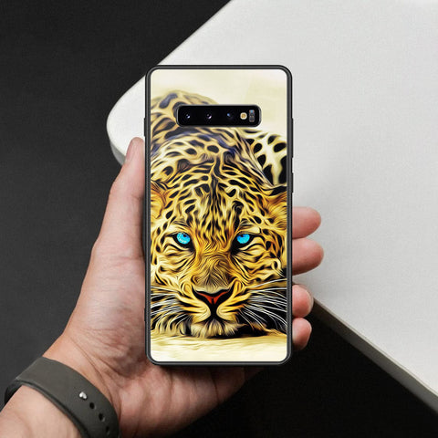 Samsung Galaxy S10 Plus Cover - Brave Series - HQ Ultra Shine Premium Infinity Glass Soft Silicon Borders Case
