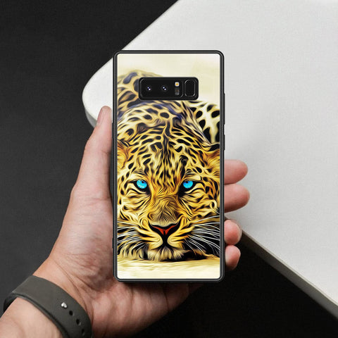 Samsung Galaxy Note 8 Cover - Brave Series - HQ Ultra Shine Premium Infinity Glass Soft Silicon Borders Case