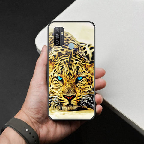 Oppo A53 Cover - Brave Series - HQ Ultra Shine Premium Infinity Glass Soft Silicon Borders Case