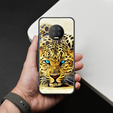 Infinix Note 7 Cover - Brave Series - HQ Ultra Shine Premium Infinity Glass Soft Silicon Borders Case
