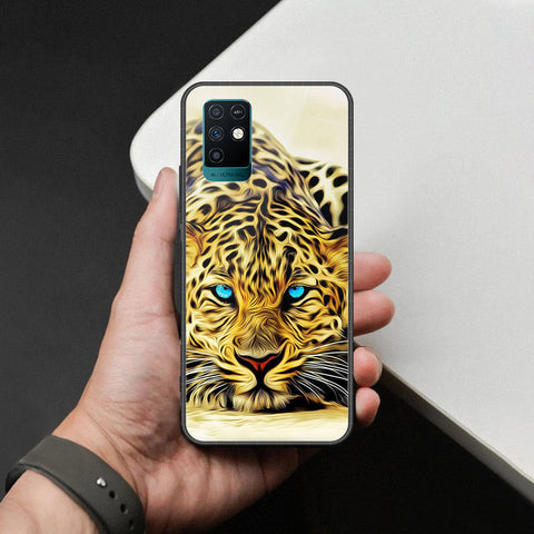Infinix Note 10 Cover - Brave Series - HQ Ultra Shine Premium Infinity Glass Soft Silicon Borders Case