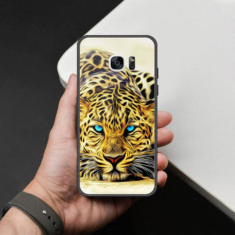 Samsung Galaxy S7 Edge Cover - Brave Series - HQ Ultra Shine Premium Infinity Glass Soft Silicon Borders Case