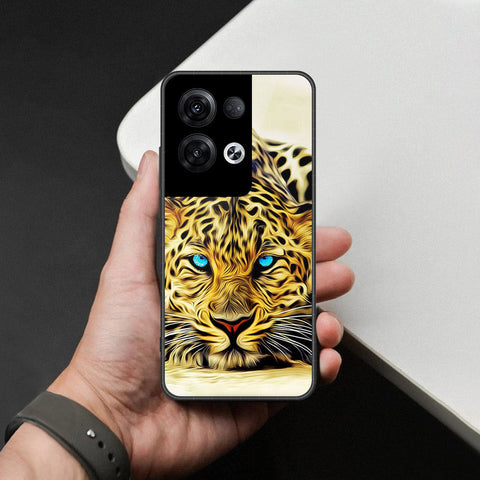 Oppo Reno 8 Pro  Cover - Brave Series - HQ Ultra Shine Premium Infinity Glass Soft Silicon Borders Case