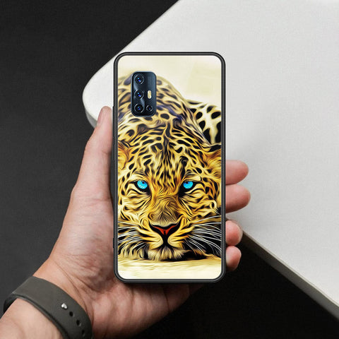 Vivo V17 Cover - Brave Series - HQ Ultra Shine Premium Infinity Glass Soft Silicon Borders Case