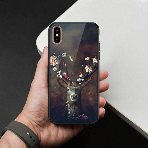 iPhone XS Max - Brave Series - HQ Ultra Shine Premium Infinity Glass Soft Silicon Borders Case