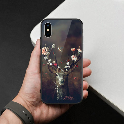 iPhone XS / X - Brave Series - HQ Ultra Shine Premium Infinity Glass Soft Silicon Borders Case