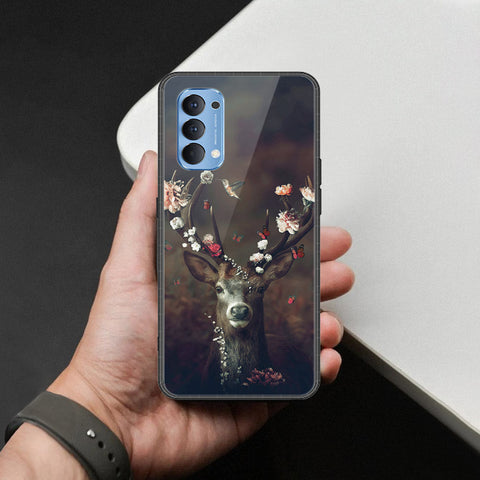 Oppo Reno 4 Cover - Brave Series - HQ Ultra Shine Premium Infinity Glass Soft Silicon Borders Case