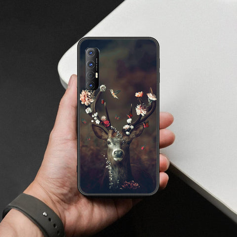 Oppo Reno 3 Pro Cover - Brave Series - HQ Ultra Shine Premium Infinity Glass Soft Silicon Borders Case
