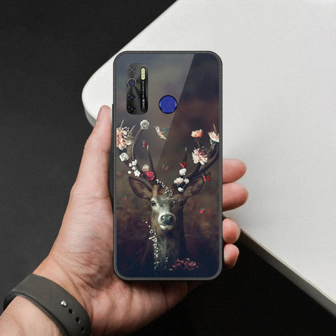 Tecno Camon 15 Cover - Brave Series - HQ Ultra Shine Premium Infinity Glass Soft Silicon Borders Case