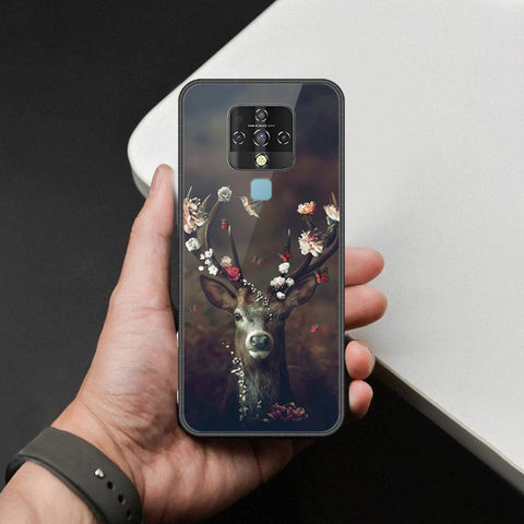 Tecno Camon 16 Cover - Brave Series - HQ Ultra Shine Premium Infinity Glass Soft Silicon Borders Case