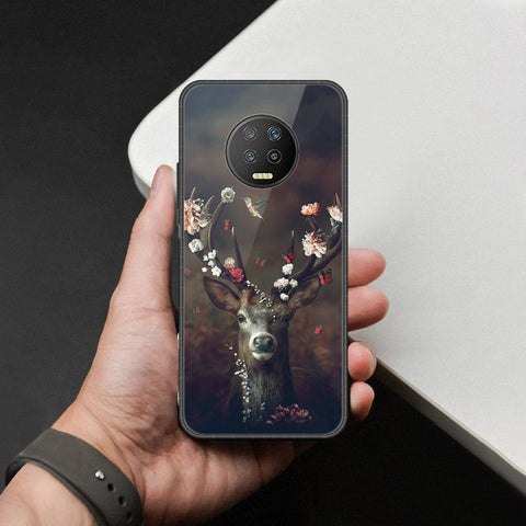 Infinix Note 7 Cover - Brave Series - HQ Ultra Shine Premium Infinity Glass Soft Silicon Borders Case