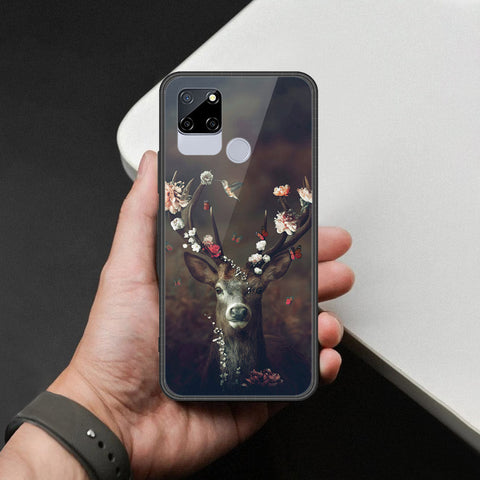 Realme C12 Cover - Brave Series - HQ Ultra Shine Premium Infinity Glass Soft Silicon Borders Case
