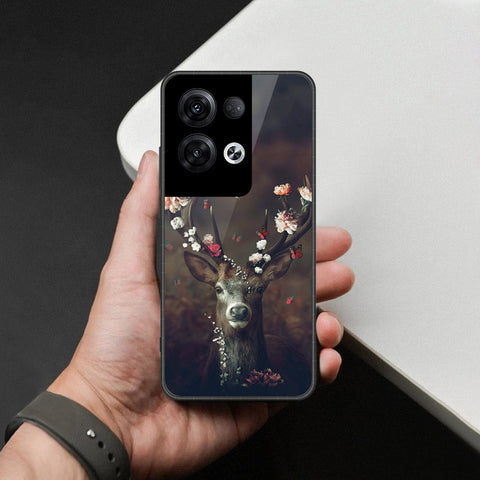 Oppo Reno 8 Pro  Cover - Brave Series - HQ Ultra Shine Premium Infinity Glass Soft Silicon Borders Case