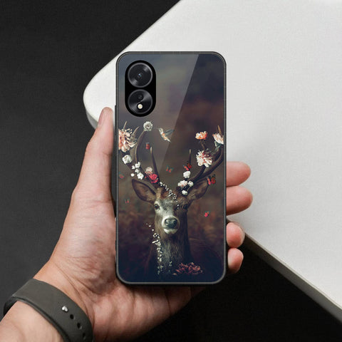 Oppo A38 Cover - Brave Series - HQ Ultra Shine Premium Infinity Glass Soft Silicon Borders Case
