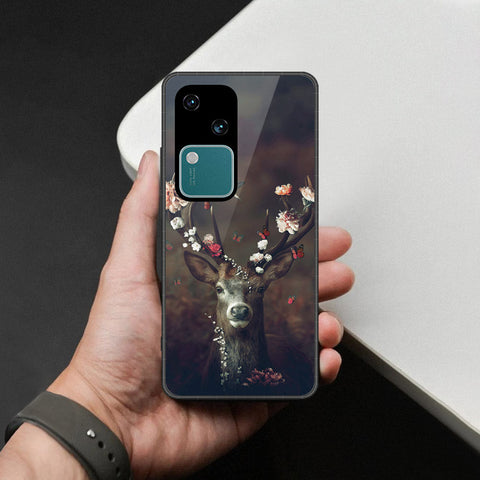 Vivo V30 Cover - Brave Series - HQ Ultra Shine Premium Infinity Glass Soft Silicon Borders Case