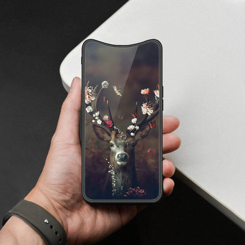 Oppo Find X Cover - Brave Series - HQ Ultra Shine Premium Infinity Glass Soft Silicon Borders Case