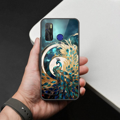 Tecno Camon 15 Cover - Brave Series - HQ Ultra Shine Premium Infinity Glass Soft Silicon Borders Case