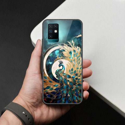 Infinix Note 10 Cover - Brave Series - HQ Ultra Shine Premium Infinity Glass Soft Silicon Borders Case