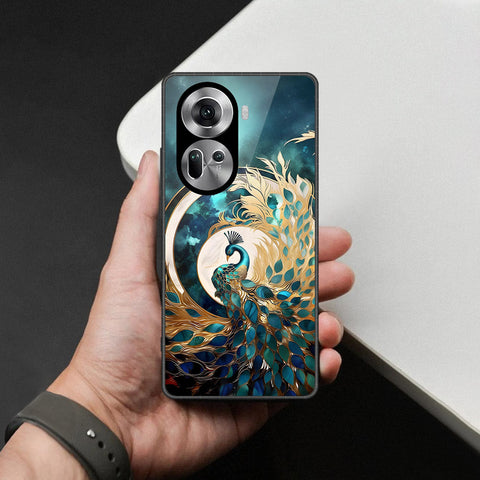 Oppo Reno 11 5G Cover - Brave Series - HQ Ultra Shine Premium Infinity Glass Soft Silicon Borders Case
