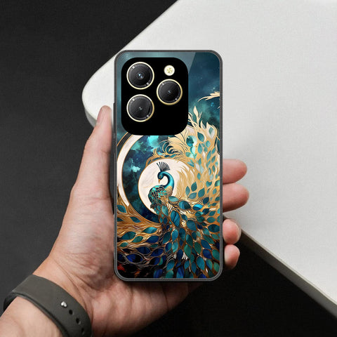 Infinix Hot 40 Pro Cover - Brave Series - HQ Ultra Shine Premium Infinity Glass Soft Silicon Borders Case