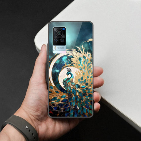 Vivo X60 Cover - Brave Series - HQ Ultra Shine Premium Infinity Glass Soft Silicon Borders Case