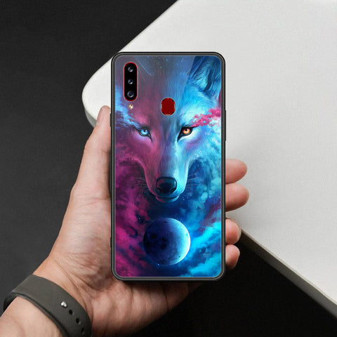 Samsung Galaxy A20s Cover - Brave Series - HQ Ultra Shine Premium Infinity Glass Soft Silicon Borders Case
