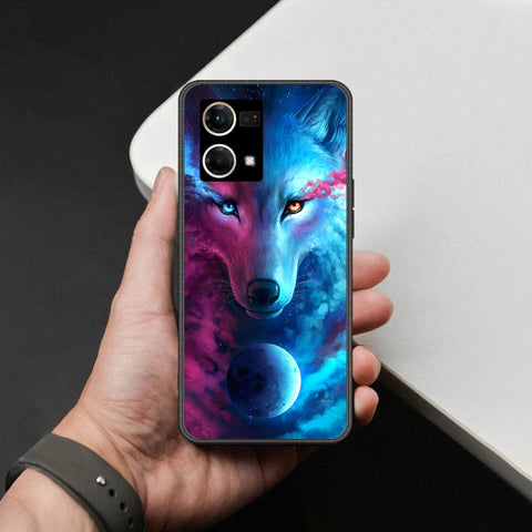Oppo Reno 8 4G Cover - Brave Series - HQ Ultra Shine Premium Infinity Glass Soft Silicon Borders Case