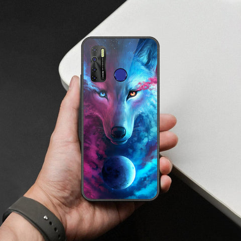 Tecno Camon 15 Cover - Brave Series - HQ Ultra Shine Premium Infinity Glass Soft Silicon Borders Case