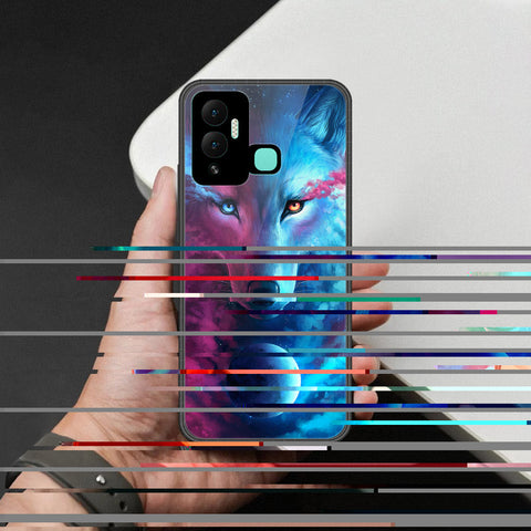 Infinix Hot 12i Cover - Brave Series - HQ Ultra Shine Premium Infinity Glass Soft Silicon Borders Case