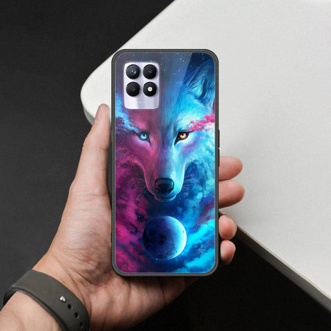Realme 8i Cover - Brave Series - HQ Ultra Shine Premium Infinity Glass Soft Silicon Borders Case