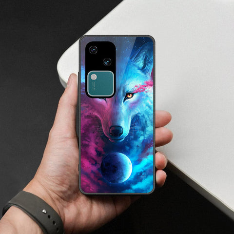 Vivo V30 Cover - Brave Series - HQ Ultra Shine Premium Infinity Glass Soft Silicon Borders Case