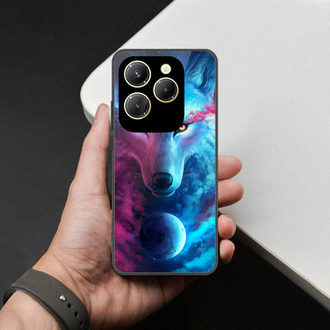 Infinix Hot 40 Pro Cover - Brave Series - HQ Ultra Shine Premium Infinity Glass Soft Silicon Borders Case