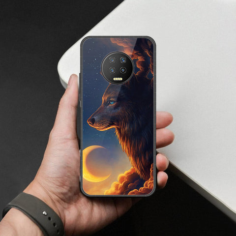 Infinix Note 7 Cover - Brave Series - HQ Ultra Shine Premium Infinity Glass Soft Silicon Borders Case
