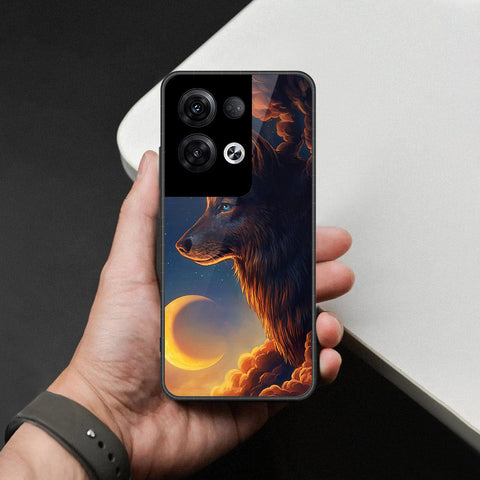 Oppo Reno 8 Pro  Cover - Brave Series - HQ Ultra Shine Premium Infinity Glass Soft Silicon Borders Case