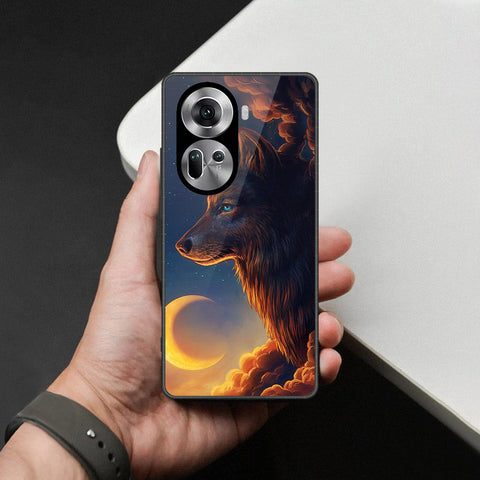 Oppo Reno 11 5G Cover - Brave Series - HQ Ultra Shine Premium Infinity Glass Soft Silicon Borders Case