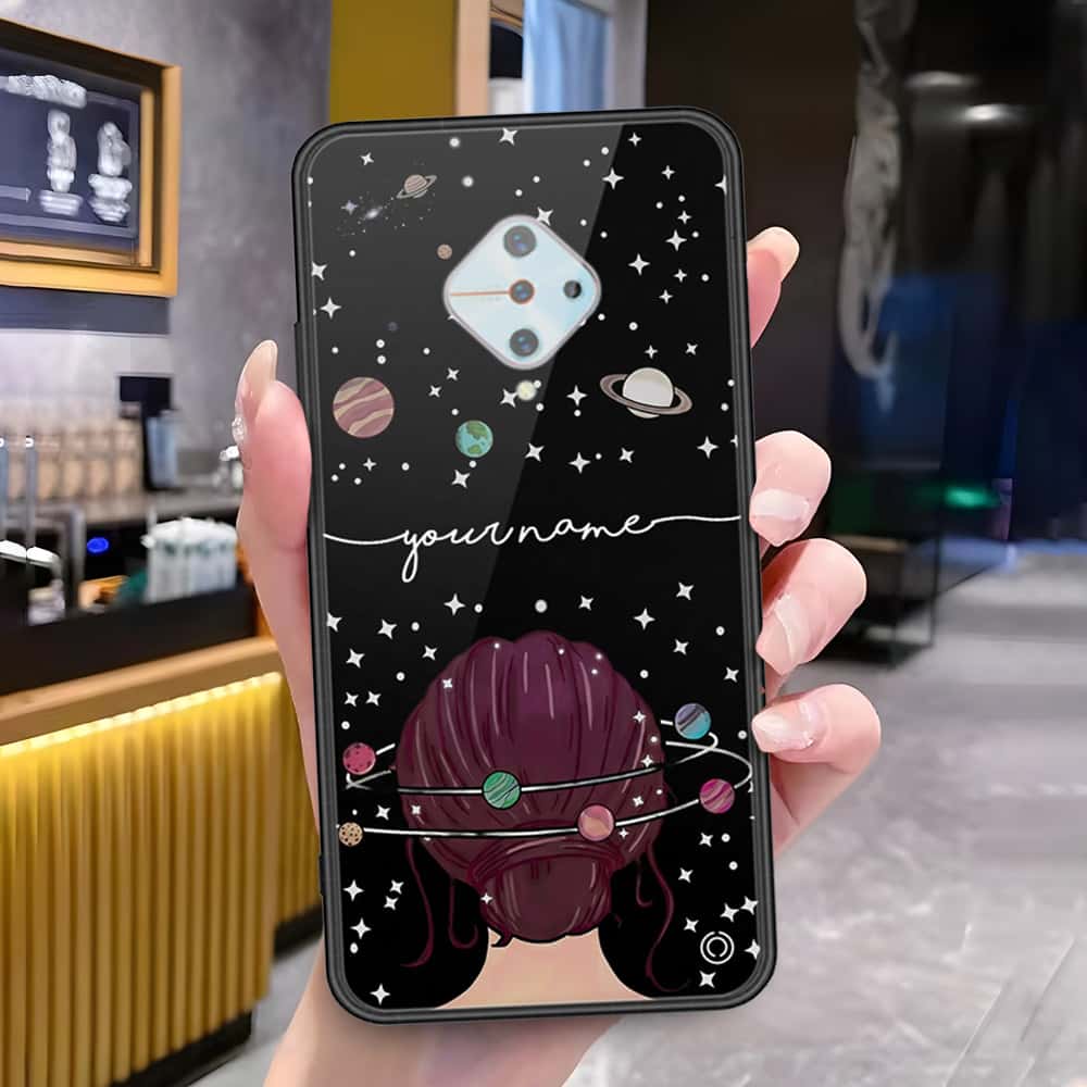 Vivo S1 Pro Cover - Onation Your Name Series - HQ Ultra Shine Premium Infinity Glass Soft Silicon Borders Case