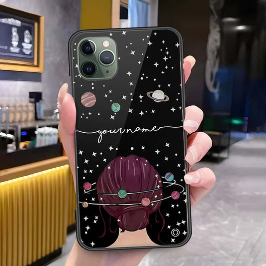 iPhone 11 Pro Max - Onation Your Name Series - HQ Ultra Shine Premium Infinity Glass Soft Silicon Borders Case