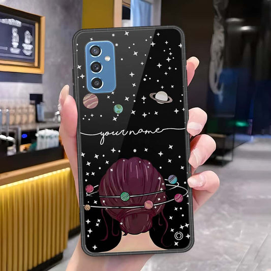 Samsung Galaxy M52 5G Cover - Onation Your Name Series - HQ Ultra Shine Premium Infinity Glass Soft Silicon Borders Case