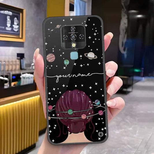 Tecno Camon 16 Pro Cover - Onation Your Name Series - HQ Ultra Shine Premium Infinity Glass Soft Silicon Borders Case