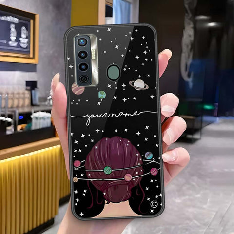 Tecno Camon 17 Cover - Onation Your Name Series - HQ Ultra Shine Premium Infinity Glass Soft Silicon Borders Case