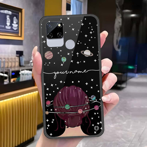 Realme C12 Cover - Onation Your Name Series - HQ Ultra Shine Premium Infinity Glass Soft Silicon Borders Case
