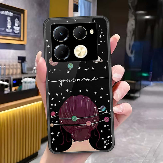 Infinix Note 40 Pro 5G Cover - Onation Your Name Series - HQ Ultra Shine Premium Infinity Glass Soft Silicon Borders Case