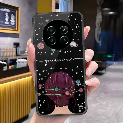 Realme 12 4GCover - Onation Your Name Series - HQ Ultra Shine Premium Infinity Glass Soft Silicon Borders Case