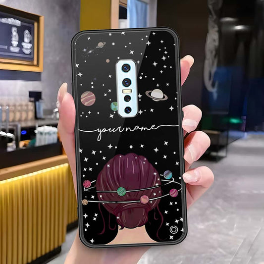 Vivo V17 Pro Cover - Onation Your Name Series - HQ Ultra Shine Premium Infinity Glass Soft Silicon Borders Case