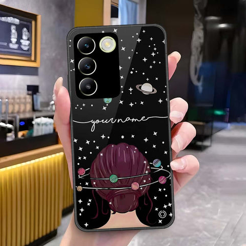 Vivo Y200e Cover - Onation Your Name Series3 - HQ Ultra Shine Premium Infinity Glass Soft Silicon Borders Case
