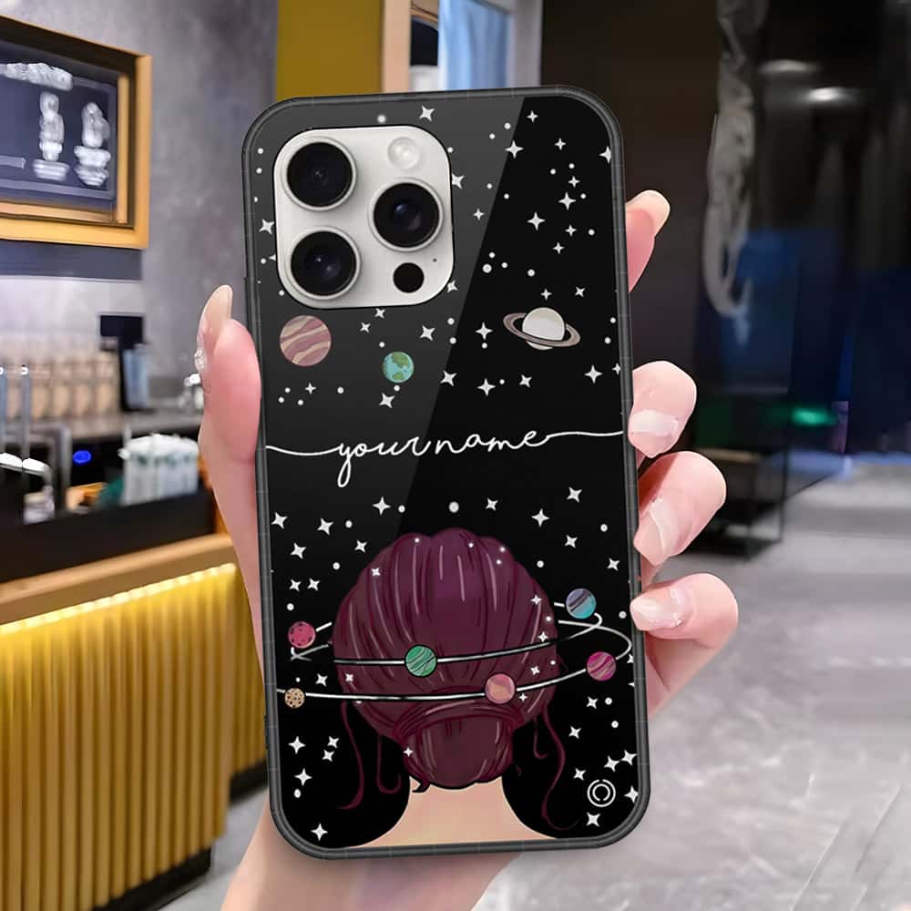 iPhone 16 Pro - Onation Your Name Series - HQ Ultra Shine Premium Infinity Glass Soft Silicon Borders Case