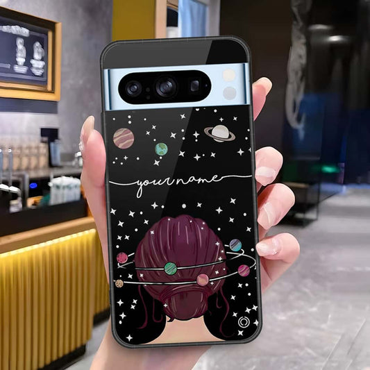 Google Pixel 8 Pro Cover - Onation Your Name Series3 - HQ Ultra Shine Premium Infinity Glass Soft Silicon Borders Case