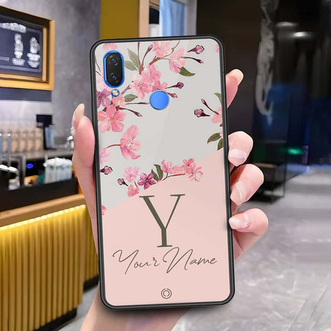 Huawei Y9 2019 Cover - Onation Your Name Series - HQ Ultra Shine Premium Infinity Glass Soft Silicon Borders Case