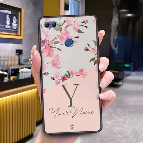 Huawei Y9 2018 Cover - Onation Your Name Series - HQ Ultra Shine Premium Infinity Glass Soft Silicon Borders Case