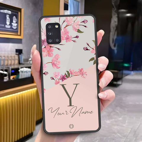 Samsung Galaxy A31 Cover - Onation Your Name Series - HQ Ultra Shine Premium Infinity Glass Soft Silicon Borders Case